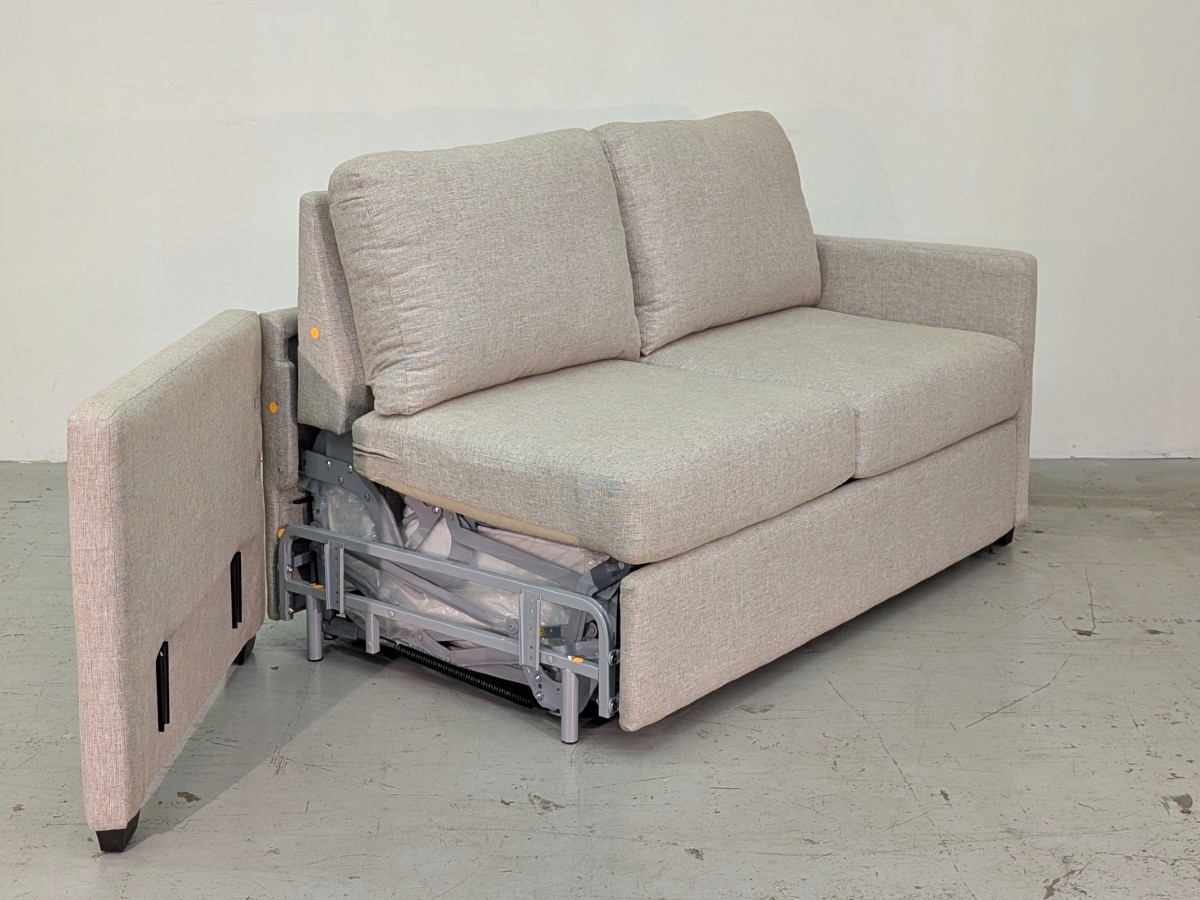 Lachlan-5 Double Sofa Bed - Hitec Sand - Image 8