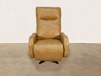 Lando Leather Swivel Power Recliner - Barrel Tan